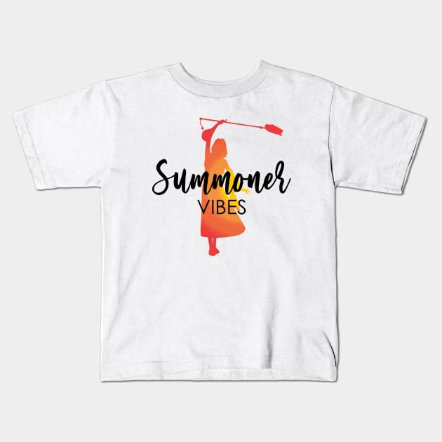 Summoner Vibes Kids T-Shirt by inotyler